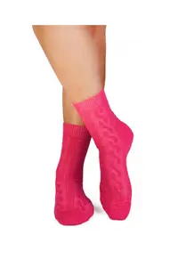Sosete antibacteriene din lana merino Warm Light Fuchsia, 35-38 EU