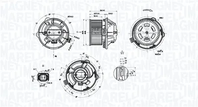 Ventilator habitaclu potrivit CITROEN C5 I, C5 I KOMBI 1.8-3.0 03.01-08.04