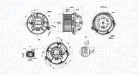 Ventilator habitaclu potrivit CITROEN C5 I, C5 I KOMBI 1.8-3.0 03.01-08.04
