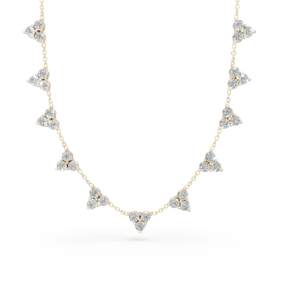 Colier din aur galben cu diamante de 0.9ct