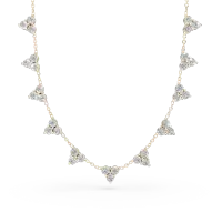 Colier din aur galben cu diamante de 0.9ct