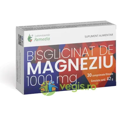 Bisglicinat de Magneziu 1000mg 30cpr