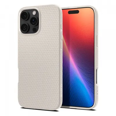 Husa pentru Apple iPhone 16 Pro Max, Spigen, Liquid Air, Bej ACS07991