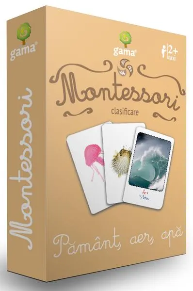 Pământ, aer, apă. Cărţi de joc Montessori - Board book - ***