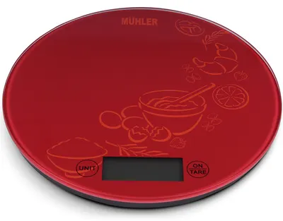 Cântar de bucătărie Muhler - KSC-2026R, 5 kg, roșu