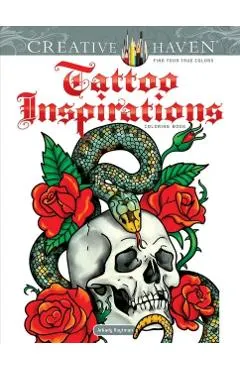 Creative Haven Tattoo Inspirations Coloring Book