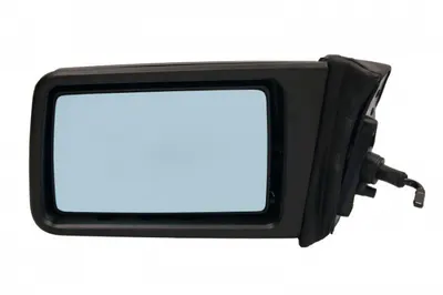 Oglinda laterala Stanga mecanic, plat, albastru potrivit MERCEDES 124 A124, 124 C124, 124 W124, 124 T-MODEL S124, 190 W201, E A124, E C124, E W124, E T-MODEL S124