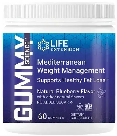 Gummy Science Mediterranean Managementul Greutății, 60 tablete masticabile, Life Extension