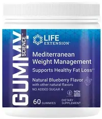 Gummy Science Mediterranean Managementul Greutății, 60 tablete masticabile, Life Extension