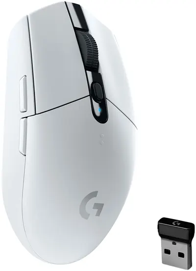 Mouse gaming Logitech - G305 Lightspeed, optic, alb