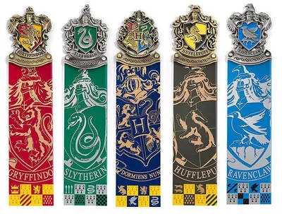 Set semn de carte The Noble Collection Movies: Harry Potter - Crests