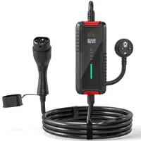 HOMCOM Încărcător pentru Mașini Electrice de 3,5 KW, cu Temporizator, Negru | Aosom Romania