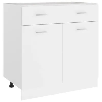 vidaXL Dulap inferior cu sertar “Lyon”, alb, 80x46x81,5 cm