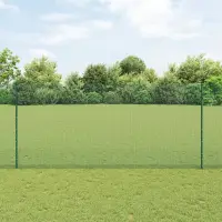 vidaXL Gard din plasă sudată cu stâlpi 50 x 1,4 m Oțel cu strat de PVC