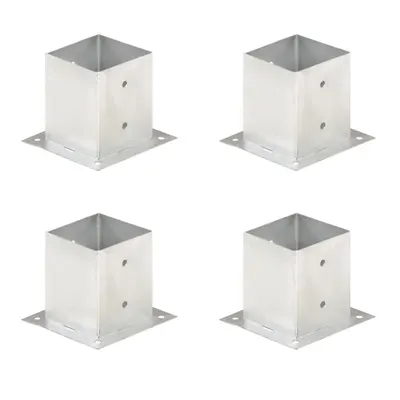 vidaXL Suporți stâlp, 4 buc., metal galvanizat, 121 mm