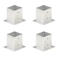 vidaXL Suporți stâlp, 4 buc., metal galvanizat, 121 mm