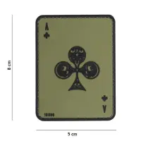 Patch Ace of Clubs velcro 3D - Default Title