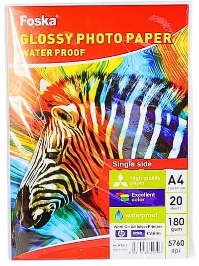 Hârtie foto lucioasă Foska - A4, 180gr/m2, 20 foi