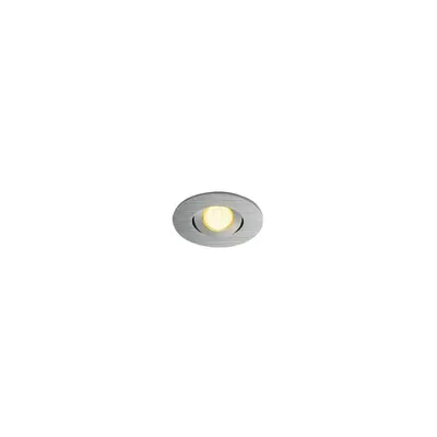 Spot incastrat, NEW TRIA 45 Ceiling lights, aluminium LED, 3000K, round, brushed aluminium, 30°, incl. driver, clip springs