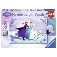 Puzzle frozen surori pentru totdeauna 2x24 piese