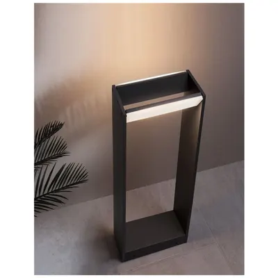 Pitic TWIN Inchis Gray Aluminiu Acrylic Diffuser LED 2x5 Wat 600Lm 3000K 220-240 Volt 50Hz Rotation 0-90o -IP54