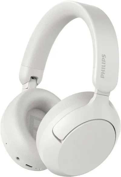 Căști wireless cu microfon Philips – TAH6000, ANC, alb