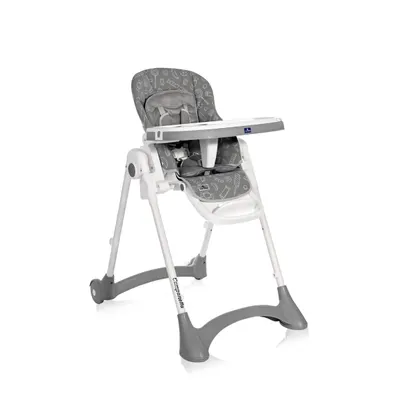 Scaun de masa reglabil, Lorelli, Campanella, 6-36 luni, Grey Candy