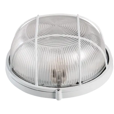 Lampa BAT Grila Transparent 1xE27 max. 100W Alb NV-320