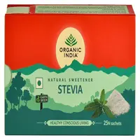 Stevia 25 plicuri | Hipocaloric & Fără Zahăr | Organic India