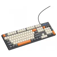 Tastatura Wired USB HOCO GM61 Tri-Color, 1.45m, Gri