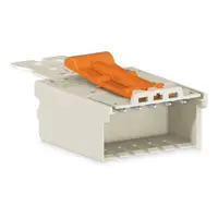 1-conductor male connector; Gripping plate; 1.5 mm²; Pin spacing 3.5 mm; 12-pole; 1,50 mm²; light gray