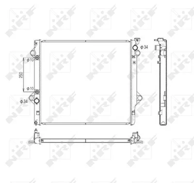Radiator motor potrivit TOYOTA FJ CRUISER, LAND CRUISER PRADO 4.0