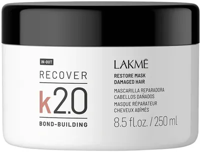 Lakmé K2.0 Mască cu peptide biomimetice pentru reparare moleculară, 250 ml