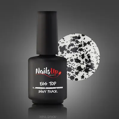 Top Coat NAILSUP Egg Shiny Black 13g
