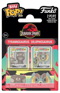 Set de figurine Funko Bitty POP! Movies: Jurassic Park - Tyrannosaurus Fossil & Dilophosaurus