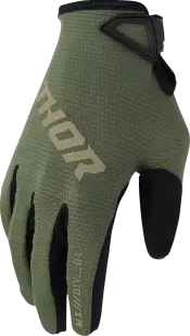 Manusi atv cross Thor RideMode Static, culoare army negru, marime XS