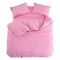 Lenjerie de pat roz pentru pat de o persoană, extinsă cu cearceaf inclus, cu 3 piese 160x220 cm Classic – Mila Home