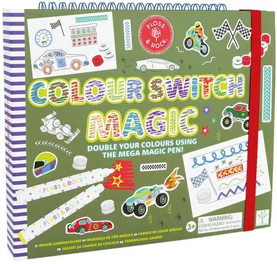 Carte de colorat Floss and Rock Colour Switch Magic - Mașini