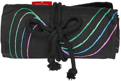 Set de creioane colorate Faber-Castell Black Edition - Pe rolă, 72 de culori