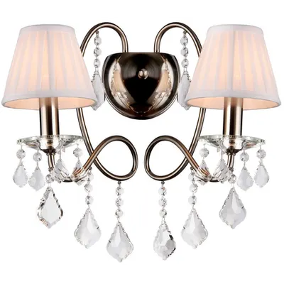 Aplica Modern Fantasia 2 becuri,dulie E14,230V,Diam. 44cm ,H 38 cm,Nichel