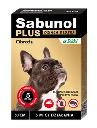 Sabunol PLUS, Zgarda Antiparazitara Caini 10-25 kg (50cm)