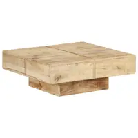 Gossi masuta de cafea, 80x80x28 cm, lemn masiv de mango