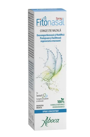 Fitonasal Spray concentrat pentru congestie nazală, 30 ml, Aboca