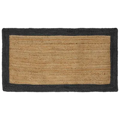 vidaXL Covor de zonă Gri închis 100 x 200 cm Iută