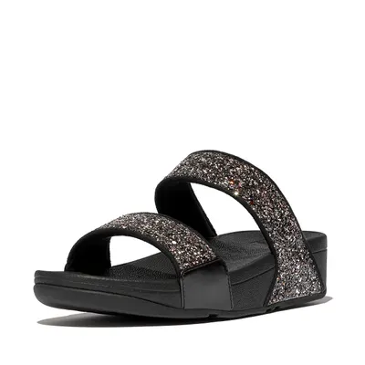 FITFLOP FitFlop Lulu Multi-Tonal Glitter Slides ZWART MULTI 43