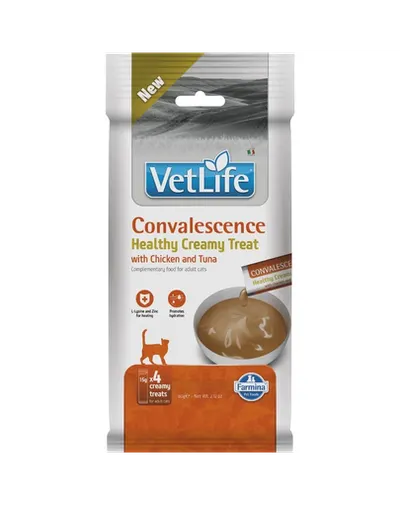 Cremă pentru pisici în recuperare FARMINA Vet Life Cat Convalescence Creamy 60 g cu pui și ton