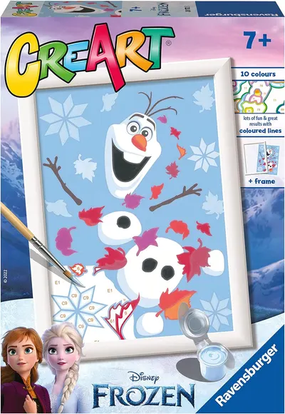 Set pictură după numere Ravensburger CreArt - Olaf cel Vesel