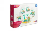 Antepremergator transformabil in vehicul fara pedale multifunctional 5 in 1 cu muzica si lumini Toyz Roz