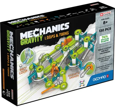 Constructor magnetic Geomag - Mechanics Gravity, 130 de piese