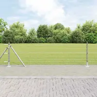 vidaXL Gard Euro Exterior cu Bază de Beton 50 x 0,6 m Oțel Galvanizat